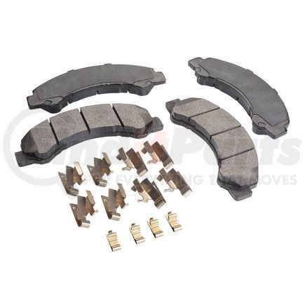 MQD825HDC by HALDEX - High Duty Cycle Friction Hydraulic Brake Pad Kit - FMSI D825