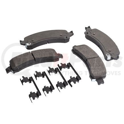 MQD974HDC by HALDEX - High Duty Cycle Friction Hydraulic Brake Pad Kit - FMSI D974