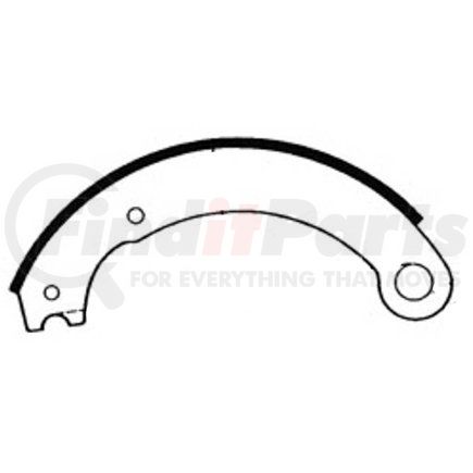 GG4515FG by HALDEX - Drum Brake Shoe Kit - Remanufactured, Rear, Relined, 2 Brake Shoes, with Hardware, FMSI 4515, for Fruehauf Applications