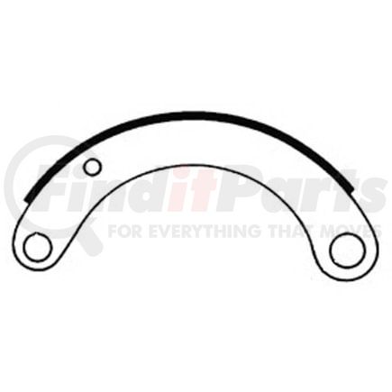 GG4536SFTR by HALDEX - Drum Brake Shoe and Lining Assembly - Rear, Relined, For Use w/ Dana (Standard Forge) Early FT Apps