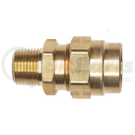 A86129 by HALDEX - Midland Hose Fitting Assembly - with Spring Guard, 3/8 in. NPT, 1/2 in. Hose I.D.