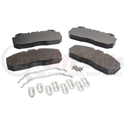 MPBD1312CV by HALDEX - Disc Brake Pad Repair Kit - CV Advanced, For Meritor D-LISA Caliper, FMSI D1312