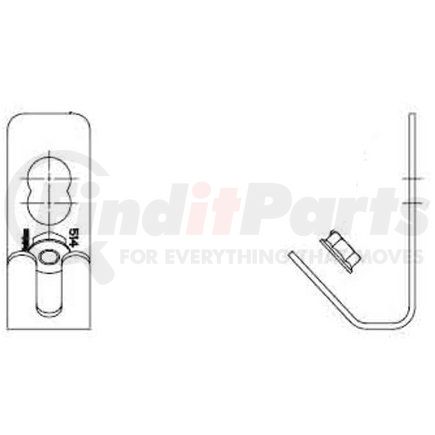 42710580 by HALDEX - Air Brake Adjuster (ABA) Bracket - Bracket Style, Steer Axle