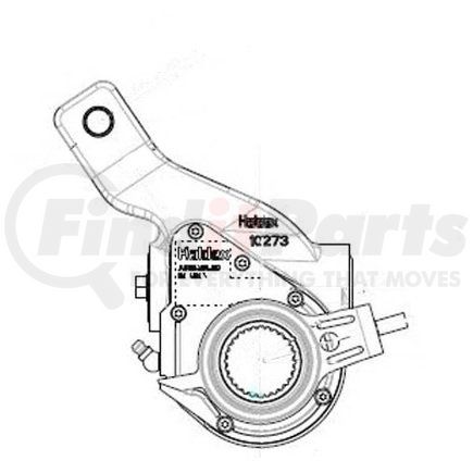 40010667 by HALDEX - Air Brake Automatic Slack Adjuster - Rear, 6" Arm Length, 1.5" Spline Diameter, 28 Spline Count