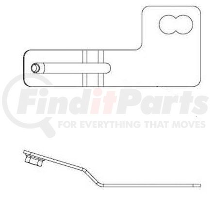 42710601 by HALDEX - Air Brake Slack Adjuster Bracket - Bracket Style, Drive / Steer Axle