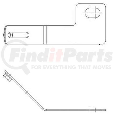 42710604 by HALDEX - Air Brake Slack Adjuster Bracket - Bracket Style, Drive / Steer Axle