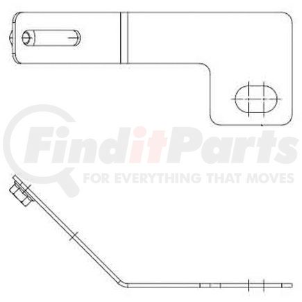 42710605 by HALDEX - Air Brake Slack Adjuster Bracket - Bracket Style, Drive / Steer Axle