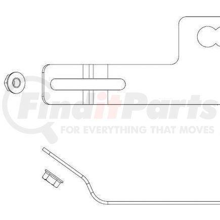 42710608 by HALDEX - Air Brake Slack Adjuster Bracket - Bracket Style, Drive / Steer Axle