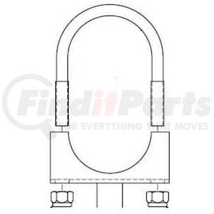 42710588 by HALDEX - Air Brake Slack Adjuster Bracket - Clamp Style, Steer Axle