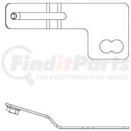 42710600 by HALDEX - Air Brake Slack Adjuster Bracket - Bracket Style, Drive / Steer Axle