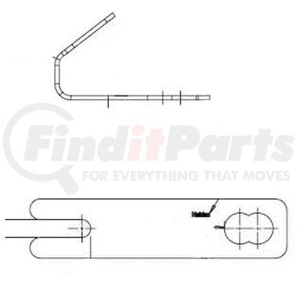 44510510 by HALDEX - Air Brake Slack Adjuster Bracket - 3 3/8" J Bracket