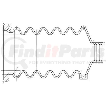 M4036104 by HALDEX - Air Brake Push Rod Boot Kit - with Vent Hole