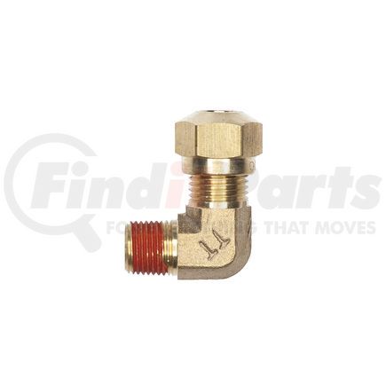 11259 by HALDEX - Air Brake Air Line Connector Fitting - 90° Male Elbow, Nylon Tubing, 1/4 in. NPT, 1/4 in. O.D.