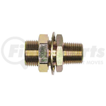 11304 by HALDEX - Midland Air Line Connector Fitting - Steel Terminal Bolt (Frame Nipples), Bulkhead Union, Male-Female Connector, 3/8 in. NPTF Female Thread