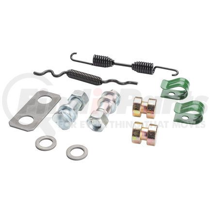 CQ69001 by HALDEX - Drum Brake Hardware Kit - For use on 15 in. Meritor "Q" Series Front Axle Brakes, Single Web