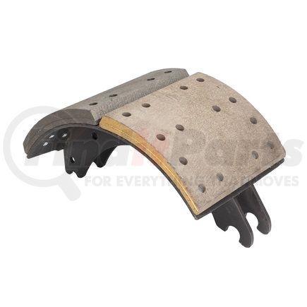 GC4711QR by HALDEX - Drum Brake Shoe and Lining Assembly - Rear, Relined, 1 Brake Shoe, without Hardware, for use with Meritor "Q" Plus Applications