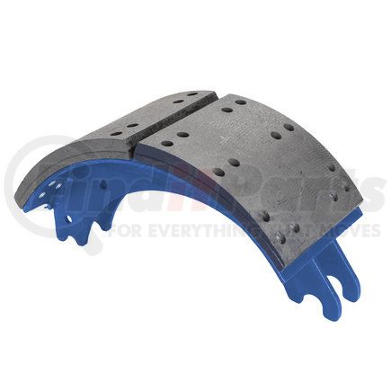 GF4707QN by HALDEX - Drum Brake Shoe and Lining Assembly - Rear, New, 1 Brake Shoe, without Hardware, for use with Meritor "Q" Plus Applications