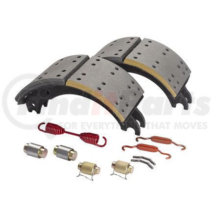 GG4515X3G by HALDEX - Drum Brake Shoe Kit - Remanufactured, Rear, Relined, 2 Brake Shoes, with Hardware, FMSI 4515, for Fruehauf "XEM3" Applications