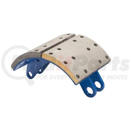 GG4591SFTN by HALDEX - Drum Brake Shoe and Lining Assembly - Rear, New, 1 Brake Shoe, without Hardware, for use with Dana (Standard Forge) Early FT Applications