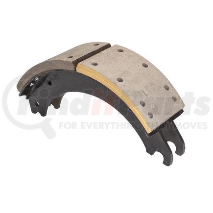 GG4524QR by HALDEX - Drum Brake Shoe and Lining Assembly - Front, Relined, 1 Brake Shoe, without Hardware, for use with Meritor "Q" Current Design Applications