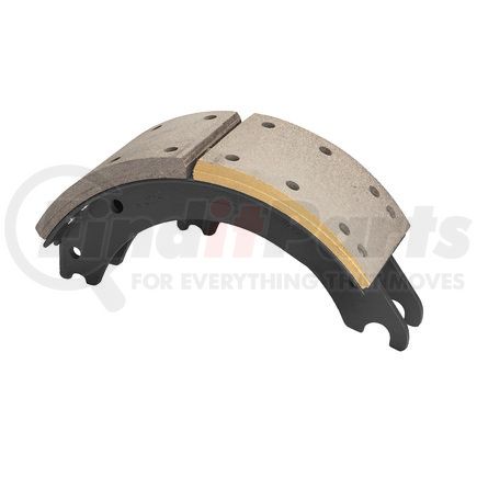 GG4703QR by HALDEX - Drum Brake Shoe and Lining Assembly - Front, Relined, 1 Brake Shoe, without Hardware, for use with Meritor "Q" Plus Applications