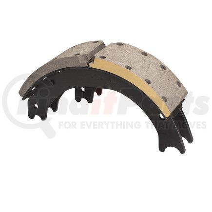 GG4729DQR by HALDEX - Drum Brake Shoe and Lining Assembly - Front, Relined, 1 Brake Shoe, without Hardware, for use with Dana Applications