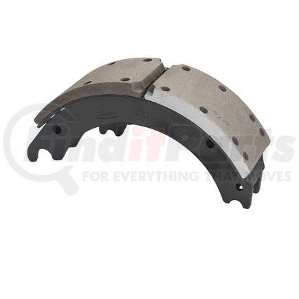 GR4702QR by HALDEX - Drum Brake Shoe and Lining Assembly - Front, Relined, 1 Brake Shoe, without Hardware, for use with Meritor "Q" Plus Applications