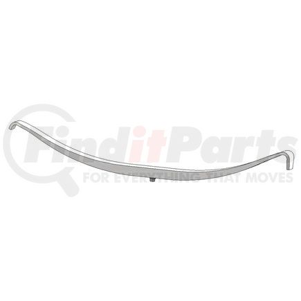 TRA-021-ME by POWER10 PARTS - Trailer Leaf Spring Tapered 3in Wide x 1/Leaf