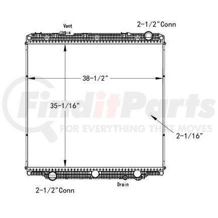 HDC011230PA by FREIGHTLINER - Radiator