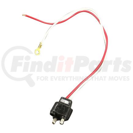 94925 by PACCAR - Brake / Tail / Turn Signal Light Plug - 16 ga. GPT, 11 in., Straight PL-2, Stripped End/Ring Terminal
