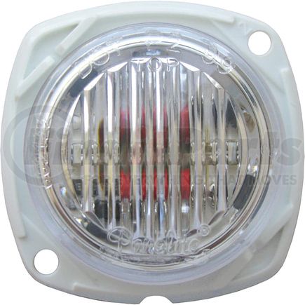 00212258P by PACCAR - Marker Light - Red, Clear Lens, Oblong, 2 Diodes, 0.180 Male Bullet, Surface Mount