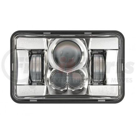 0551771JWS by PACCAR - Headlight - Heated, Chrome Bezel, 4" x 6", Low Beam, LED, DOT, 12V-24V
