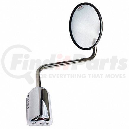 Paccar 714620 Door Mirror Door Mirror - 8.5" Durable Convex, Mod Pod, with Bent and Straight Arm Brackets