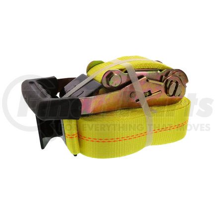CS230YFR by PACCAR - Ratchet Tie Down Strap - Yellow, with Flat Hook, 2" x 30'