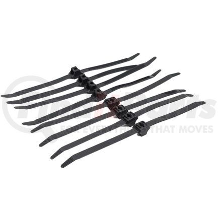 CT4513D by PACCAR - Cable Tie - Dual Clamp, Black, 12.9 in.