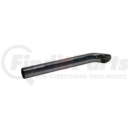 EP50CS248C by PACCAR - Exhaust Stack Pipe - Curved, 5" ID/OD, Chrome, Steel, 48 in. Length