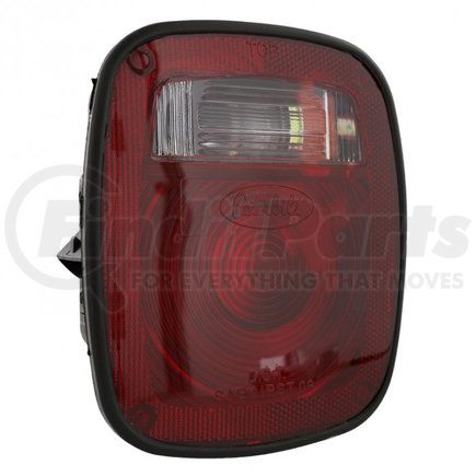LB010102 by PACCAR - Brake / Tail / Turn Signal Light - RH, Red, Incandescent, 6" x 7", 3-Post