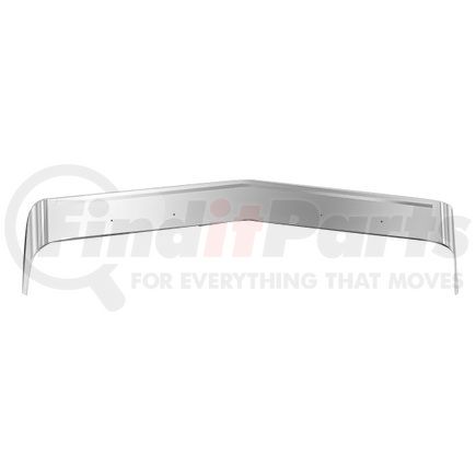 MD4455 by PACCAR - Bug Deflector - 304 Stainless Steel, For Kenworth with Wide Hood