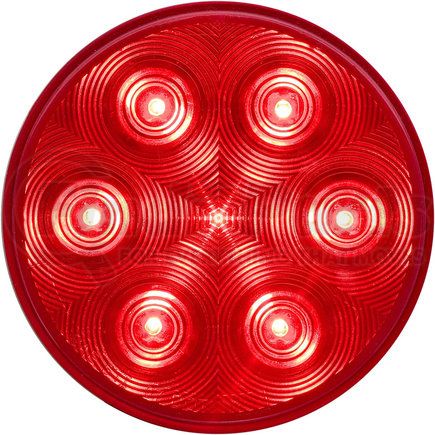 STL13RBP by PACCAR - Brake / Tail / Turn Signal Light - Red, 4", Round, LED, Sealed, Grommet Mount