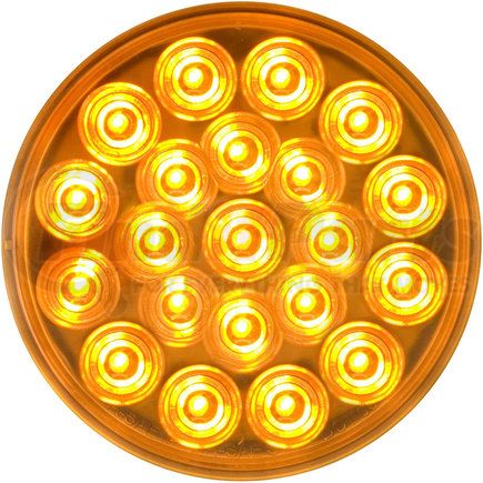 STL55ABP by PACCAR - Turn Signal / Parking Light - Yellow, 4", Round, LED, Grommet Mount