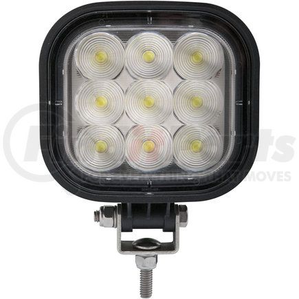 TLL46CFBP by PACCAR - Vehicle-Mounted Work Light - White, Square, LED, 9 Diodes, Aluminum Housing, Post Mount