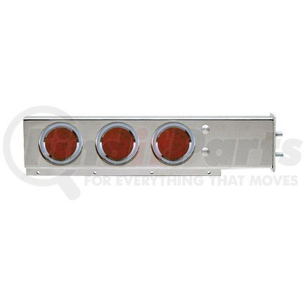 TU9210L1 by PACCAR - Mud Flap Hanger - Chromed, with 8 Red LED Lights