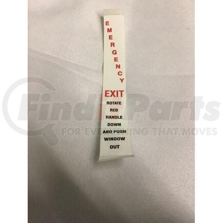 448288111 by NAVISTAR - INTERNATIONAL DECAL  LABEL EXIT RR K/O WDO