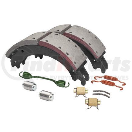 GD4720QG by HALDEX - Drum Brake Shoe Kit - Remanufactured, Rear, Relined, 2 Brake Shoes, with Hardware, FMSI 4720, for Meritor "Q" Plus Applications