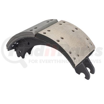 HV884707QR by HALDEX - Drum Brake Shoe and Lining Assembly - Rear, Relined, 1 Brake Shoe, without Hardware, for use with Meritor "Q" Plus Applications