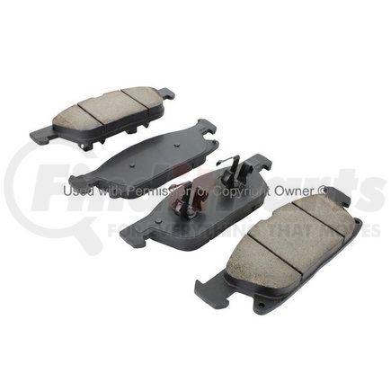 1003-1818AC by MPA ELECTRICAL - Quality-Built Disc Brake Pad Set - Black Series, Ceramic, with Hardware