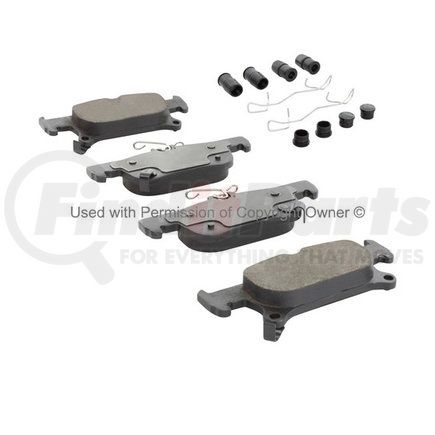 1003-2025C by MPA ELECTRICAL - Quality-Built Disc Brake Pad Set - Black Series, Ceramic, with Hardware