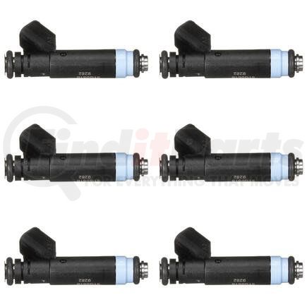 FJ454RP6 by STANDARD IGNITION - Fuel Injector - Black, MFI, 2 Male Blade Terminals, with O-Rings