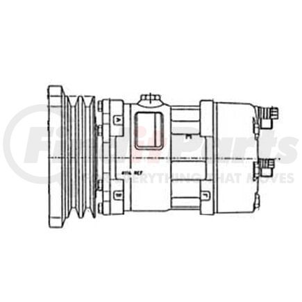 CO4673 by UNIVERSAL AIR CONDITIONER (UAC) - A/C Compressor -- Sanden SD7H15 Compressor Assembly