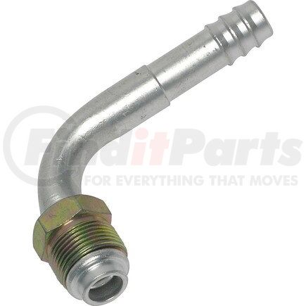 FT1423C by UNIVERSAL AIR CONDITIONER (UAC) - A/C Refrigerant Hose Fitting -- Aluminum 90º Male Oring Barb Fitting